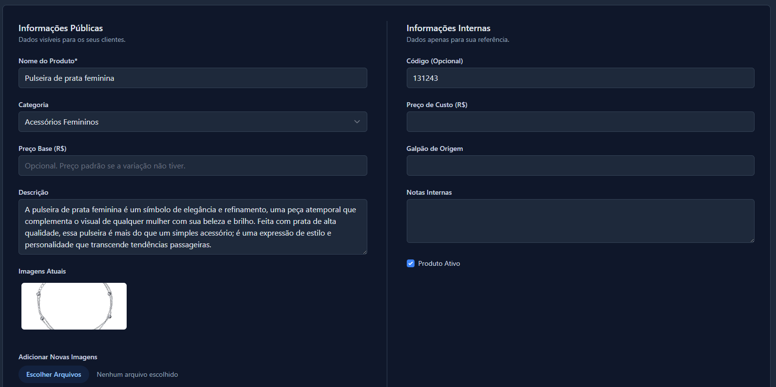 Thumbnail de Calça Sarja Feminina Wide Leg
